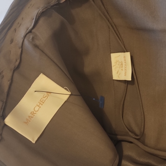 Grey Marchesa Beaded Gown - Picture 3 of 9